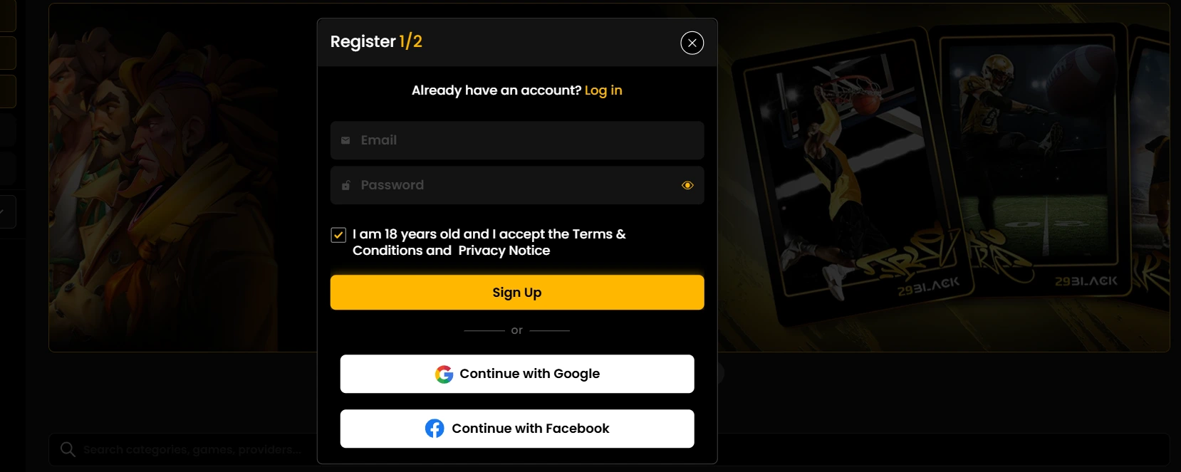 29black casino registration